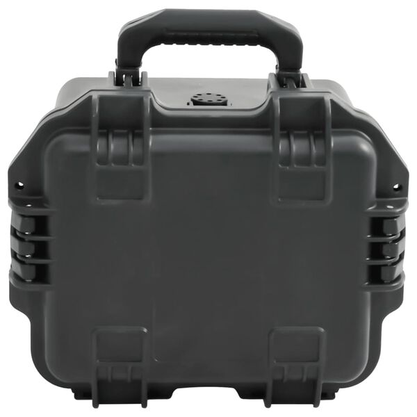 vidaXL Portable Flight Case Black 30x24.5x20 cm PP