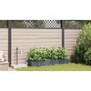vidaXL Garden Planter 4 pcs LiGht Grey Steel