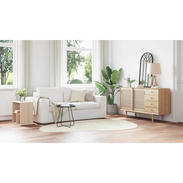 vidaXL Area Rugs HUARTE Cream 160 x 230 cm Polyester