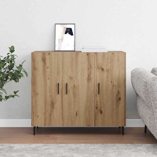 vidaXL Sideboard Artisan Oak 90 x 34 x 80 cm Engineered Wood