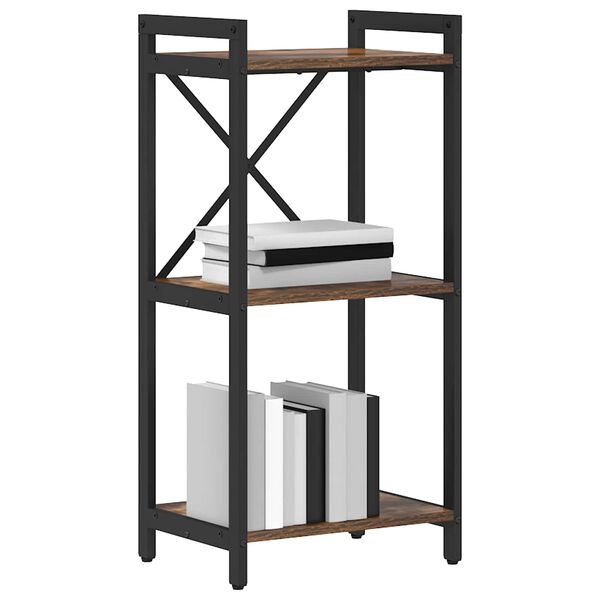 vidaXL Bookshelf Smoked Oak 40 x 30 x 85 cm Engineered Wood