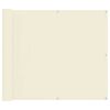 vidaXL Balcony Screen Cream 100 x 700 cm Oxford Fabric