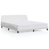 vidaXL Bed Frame "Dover" White 183x213 cm Faux Leather
