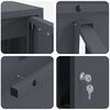 vidaXL Mailbox Anthracite 30 x 23 x 55 cm Steel
