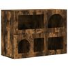 vidaXL Sideboard ELST Smoked Oak 80.5 x 35 x 59 cm Engineered Wood