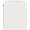 vidaXL Wall Cabinet White 100x30x35 cm Solid Wood Pine