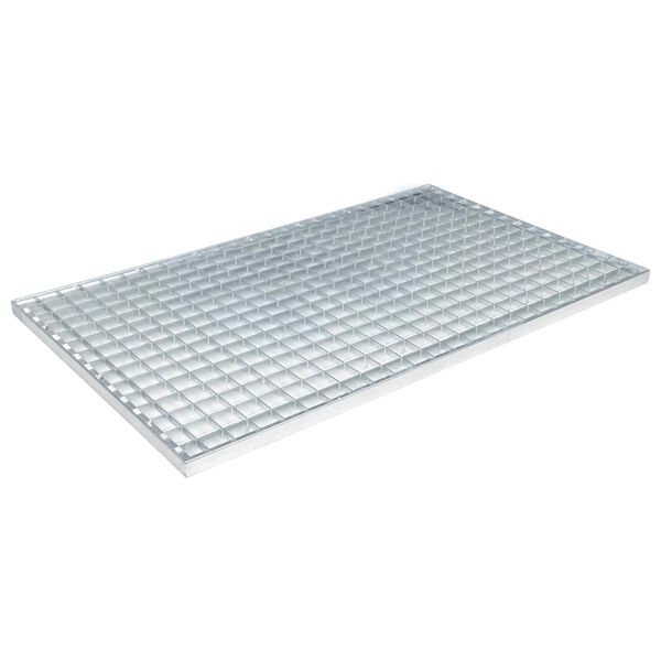 vidaXL Grating Silver 80 x 50 x 2 cm Hot-Dip Galvanised Steel
