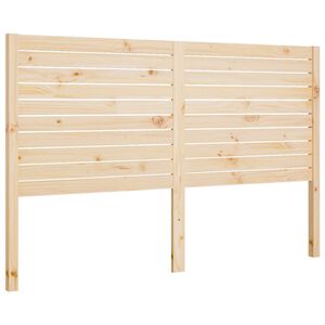 vidaXL Bed Headboard 156x4x100 cm Solid Wood Pine