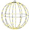 vidaXL Ball with 192 LEDs 2 pcs Warm white 40 x 40 x 43.5 cm Metal