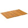 vidaXL Bath Mat Folding Brown 60 x 40 cm Solid Acacia Wood
