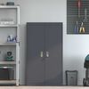 vidaXL Storage Cabinet with Storage 2 pcs Anthracite 80 x 40 x140 cm