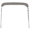 vidaXL 4-bow Bimini Top Grey 243x244x137 cm