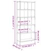 vidaXL Bookcase Grey Sonoma 72x28x172 cm Engineered Wood