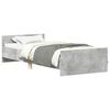 vidaXL Bed Frame without Mattress Concrete Grey 100x200 cm
