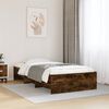 vidaXL Bed Frame without Mattress Smoked Oak 100x200 cm Engineered Wood
