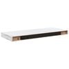 vidaXL Wall Shelf 2 pcs White Marble 60 x 23.5 x 4 cm Engineered Wood