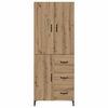 vidaXL Highboard Artisan Oak 69.5 x 34 x 180 cm Engineered Wood