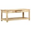 vidaXL Coffee Table 110x50x45 cm Hand Painted Solid Mango Wood