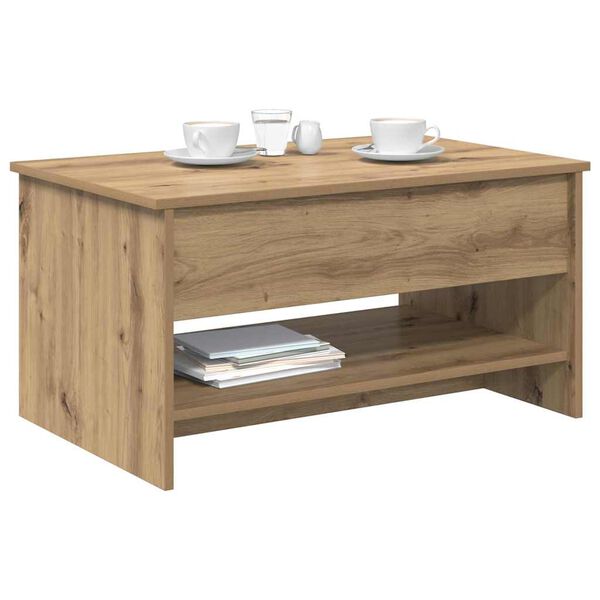 vidaXL Coffee Table Artisan Oak 80 x 50.5 x 41.5 cm Engineered Wood