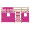 vidaXL Bunk Bed without Mattress Pink 90x190 cm Single Solid Wood Pine