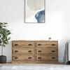 vidaXL Sideboards with Drawer 2 pcs Artisan Oak 70 x 35.5 x 67.5 cm
