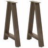 vidaXL Dining Table Legs A-Shaped 2 pcs 50x(72-73) cm Steel