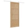 vidaXL Sliding Door ORKDAL Brown 86 x 211 cm Solid Pine Wood