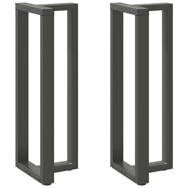 vidaXL Bar Table Legs T-Shaped&nbsp;2 pcs Anthracite 50x35x(110-111) cm Steel