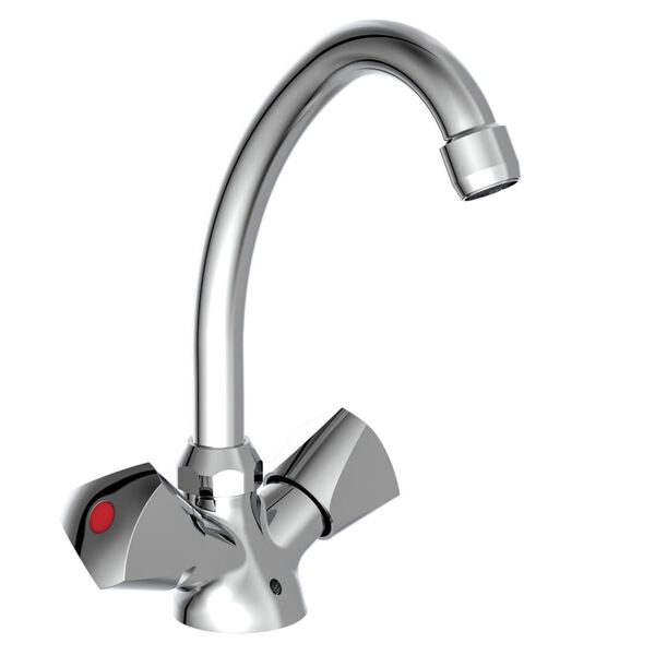 SCH&Uuml;TTE 2-Handle basin mixer SAVINO Chrome