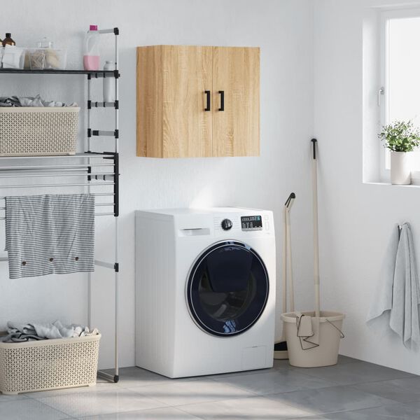vidaXL Wall Cabinet Sonoma Oak 60x31x60 cm Engineered Wood
