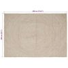 vidaXL Area Rugs Rectangular Natural and White 200 x 290 cm Jute