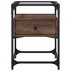 vidaXL Bedside Cabinet Brown Oak 40x40x55 cm Engineered Wood