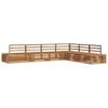 vidaXL 7 pcs Outdoor Sofa Set Solid Acacia Wood Natural