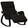 vidaXL Rocking Chair Black Fabric