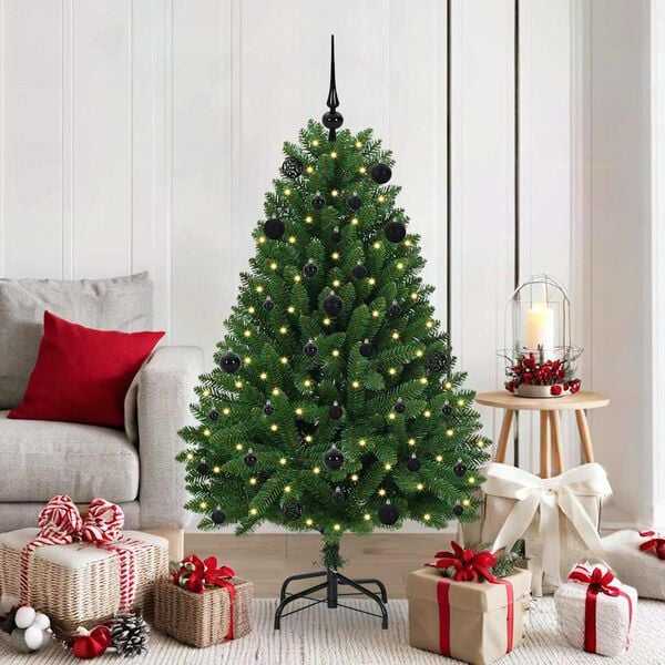 vidaXL Artificial Christmas Tree Green 150 cm PVC and Metal