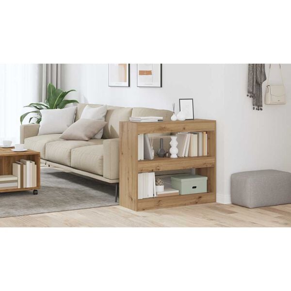 vidaXL Book Cabinet/Room Divider Artisan Oak 80x30x72 cm