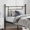 vidaXL Metal Replace Headboard Black 100 cm