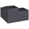 vidaXL Garden Planter Anthracite 80 x 80 x 48 cm Steel