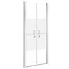 vidaXL Shower Door Half Frosted ESG 71x190 cm