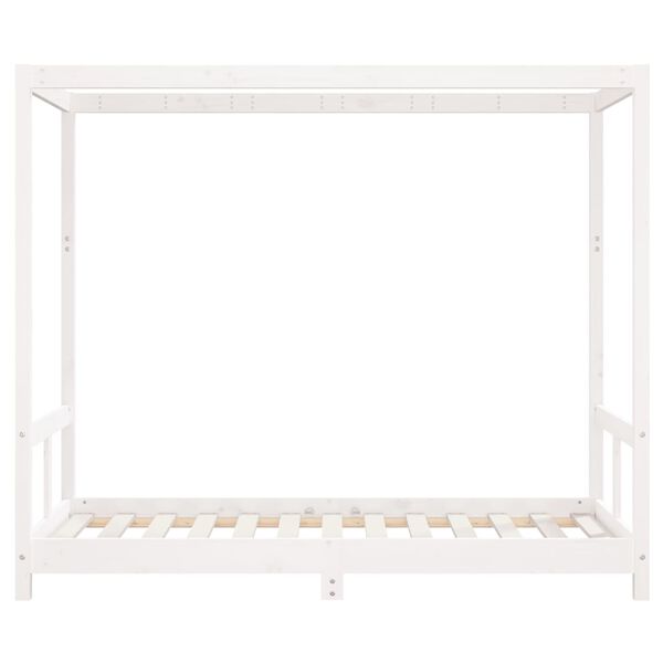 vidaXL Kids Bed Frame White 80x160 cm Solid Wood Pine