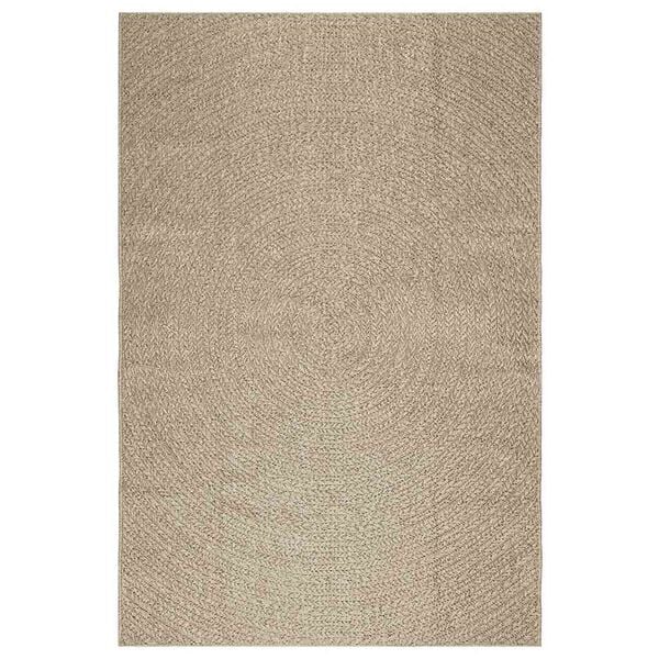 vidaXL Rug ZIZUR Beige 160x230 cm Jute Look Indoor and Outdoor