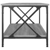 vidaXL Coffee Table Grey Sonoma 80x50x45 cm Engineered Wood and Iron