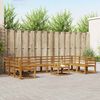 vidaXL Outdoor Sofa Set 11 pcs Natural Solid Acacia Wood