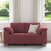 vidaXL Sofa Wine Red 160 x 77 x 82 cm Fabric