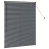 vidaXL Venetian Blinds Manual Dark Grey 130 x 100 cm Aluminium
