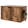 vidaXL Cat House Old Wood 85 x 55 x 50.5 cm Engineered Wood
