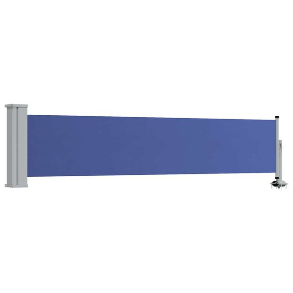 vidaXL Patio Retractable Side Awning 60x300 cm Blue