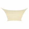 Perel Water-permeable Shade Sail Square 3.6 m Champagne