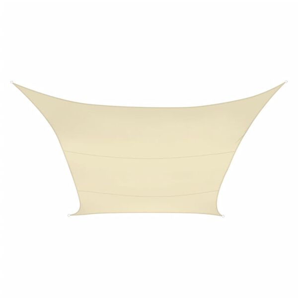 Perel Water-permeable Shade Sail Square 3.6 m Champagne