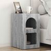 vidaXL Bedside Table Grey Sonoma 29.5 x 33.5 x 50 cm Engineered Wood